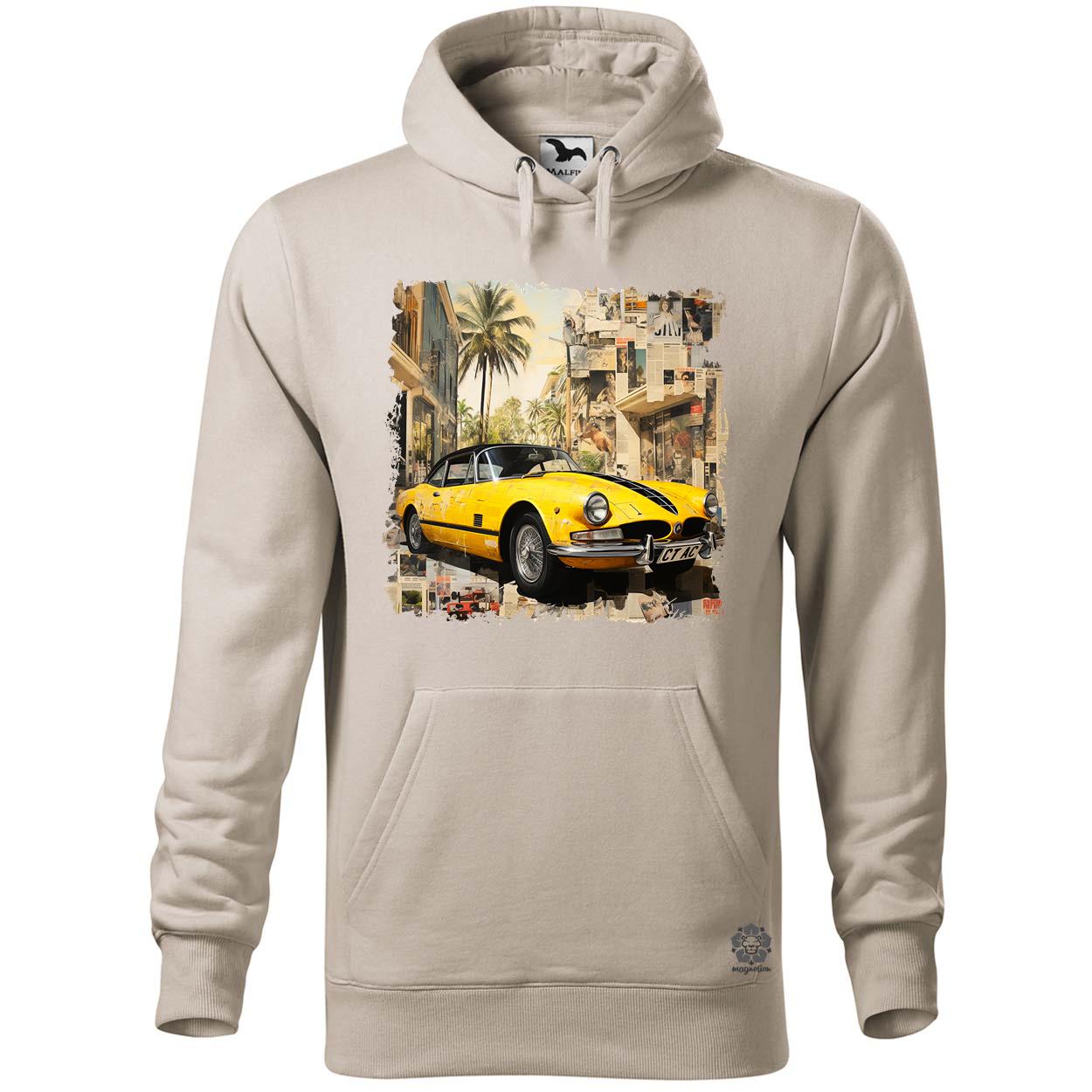 Vintage kollázs autó v3 egyedi  pulóver 