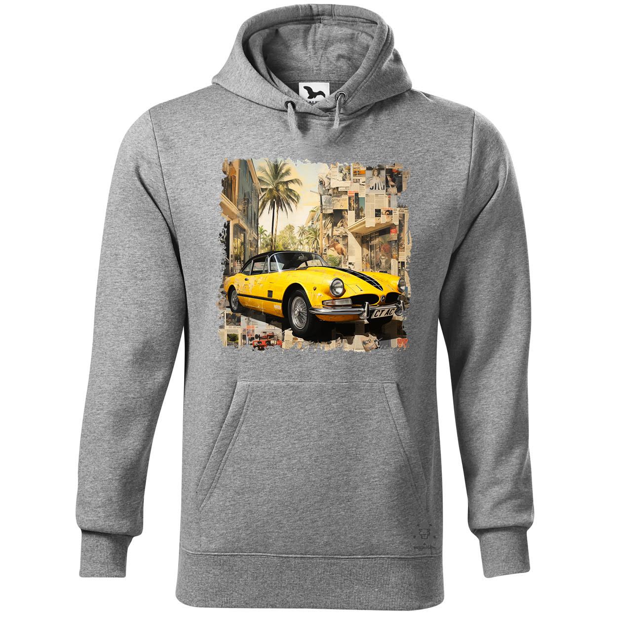 Vintage kollázs autó v3 egyedi  pulóver 