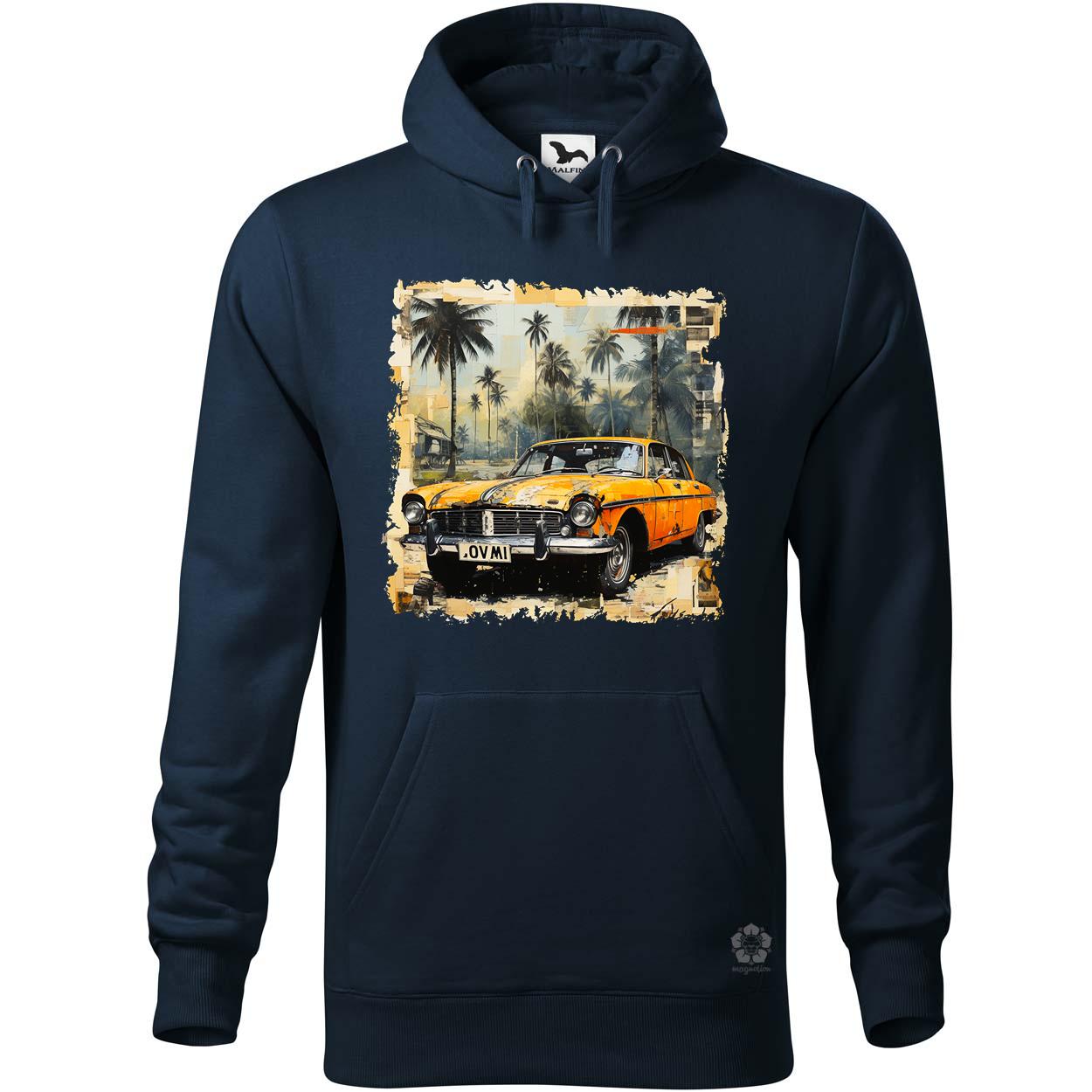 Vintage kollázs autó v5 egyedi  pulóver 