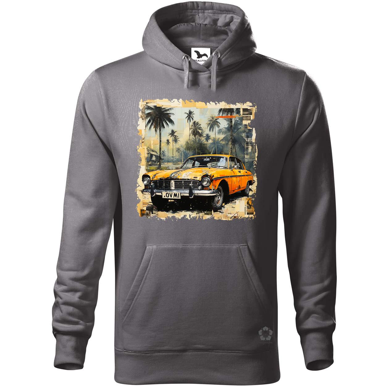Vintage kollázs autó v5 egyedi  pulóver 