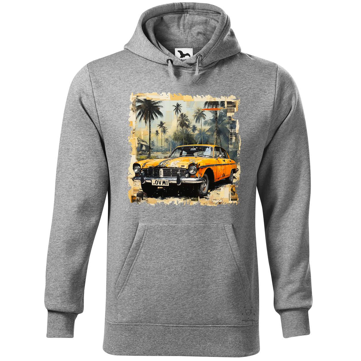Vintage kollázs autó v5 egyedi  pulóver 