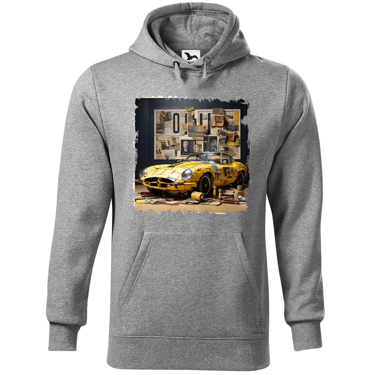 Vintage kollázs autó v8 egyedi  pulóver 
