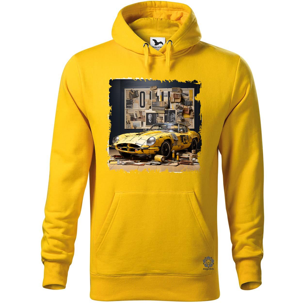 Vintage kollázs autó v8 egyedi  pulóver 