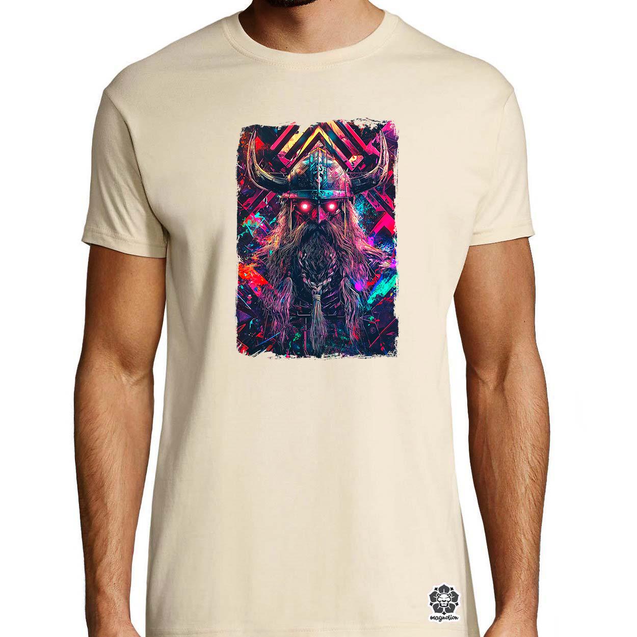 Cyberpunk Viking v8 egyedi póló 