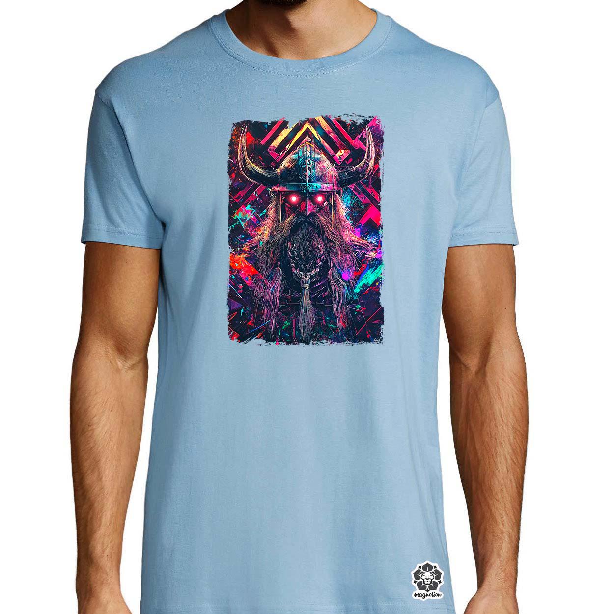 Cyberpunk Viking v8 egyedi póló 