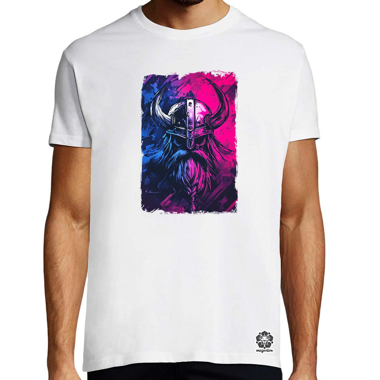 Cyberpunk Viking v9 egyedi póló 