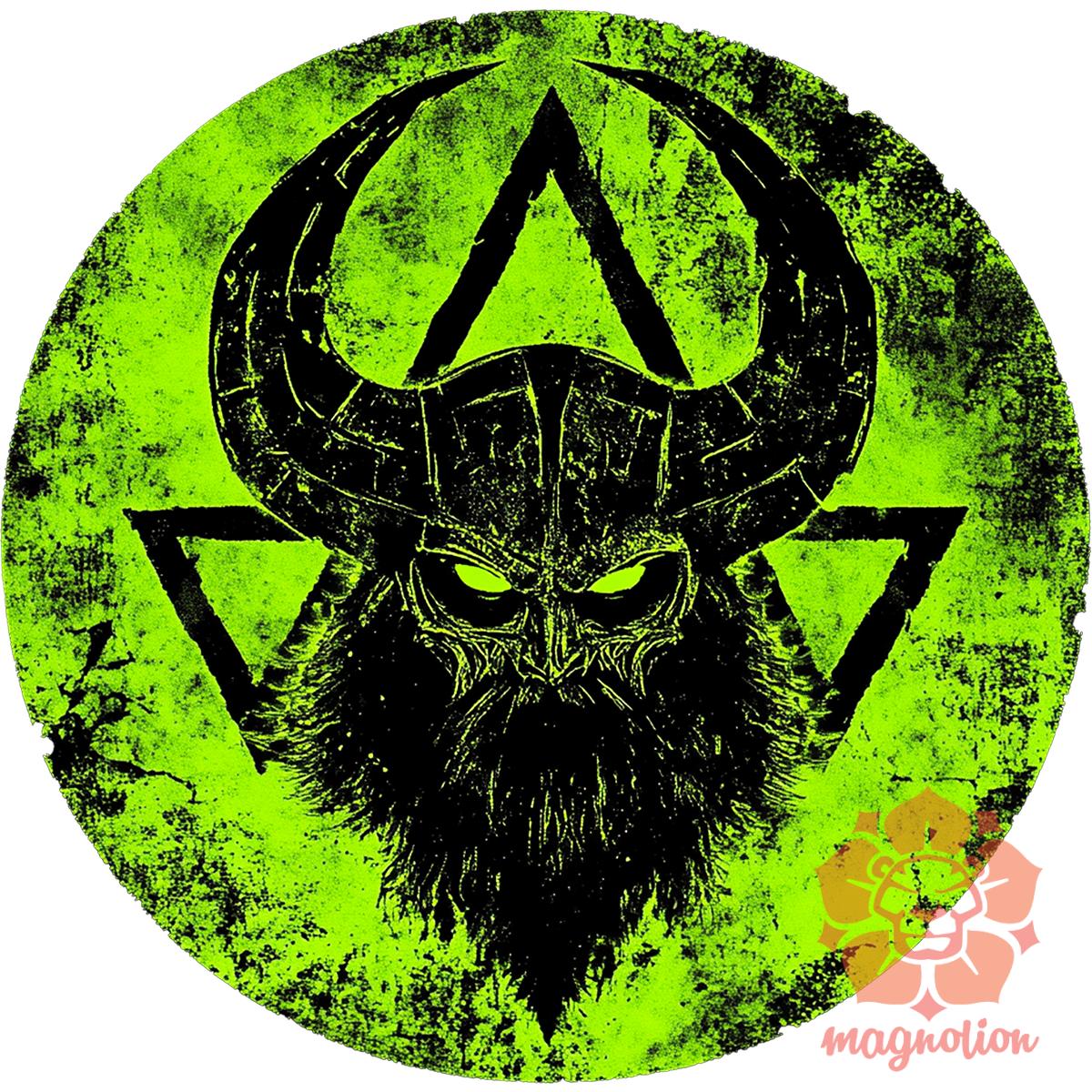 Foszforeszkáló viking v3 egyedi póló 