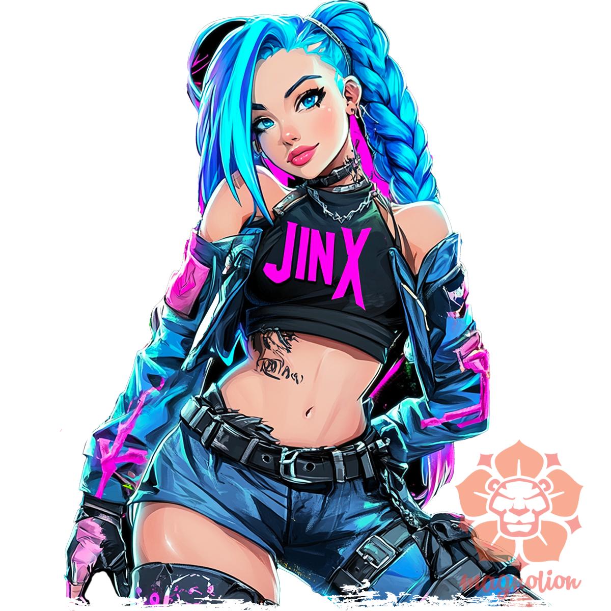 Anime Jinx fanart v2 egyedi póló 