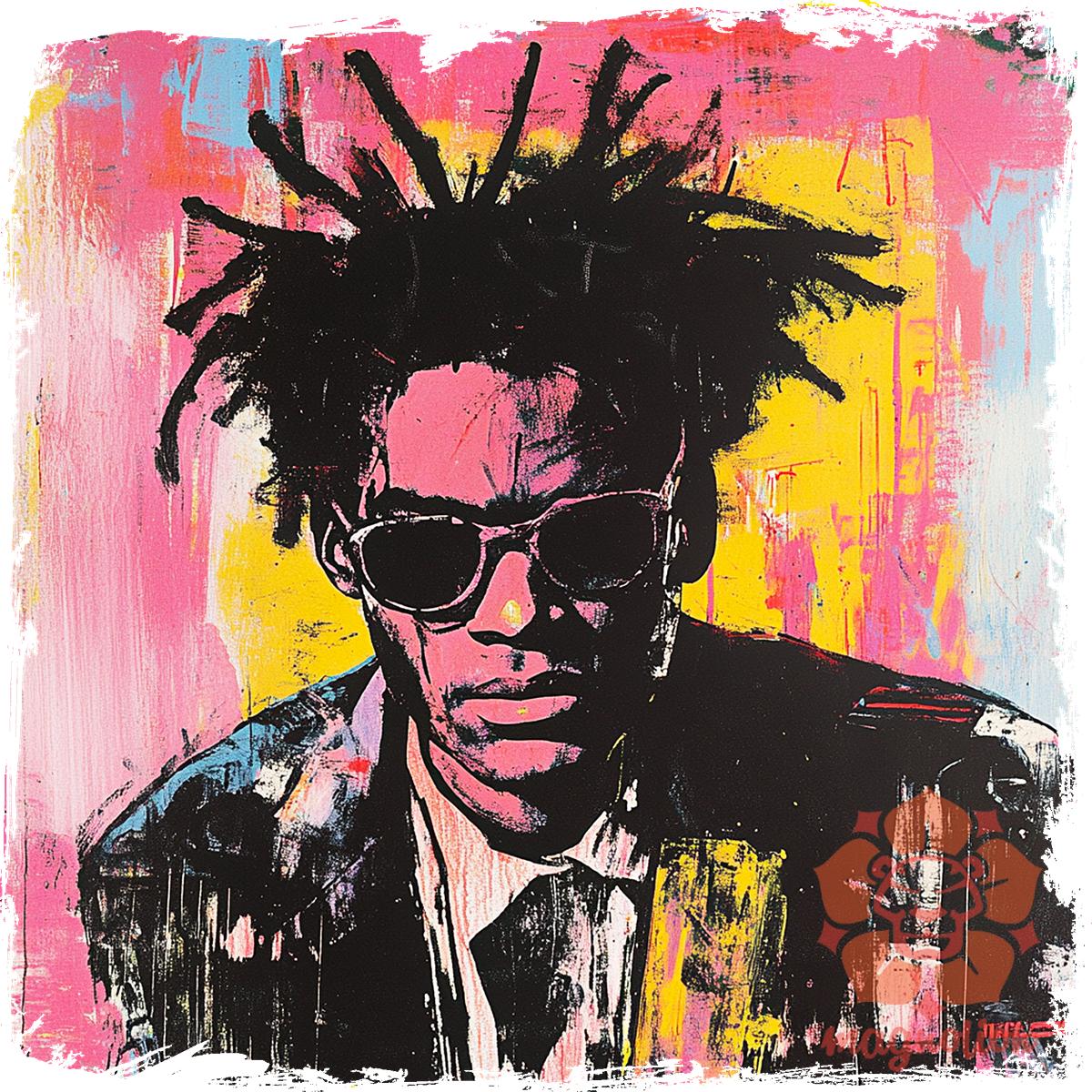 Basquiat pop art v9 egyedi póló 