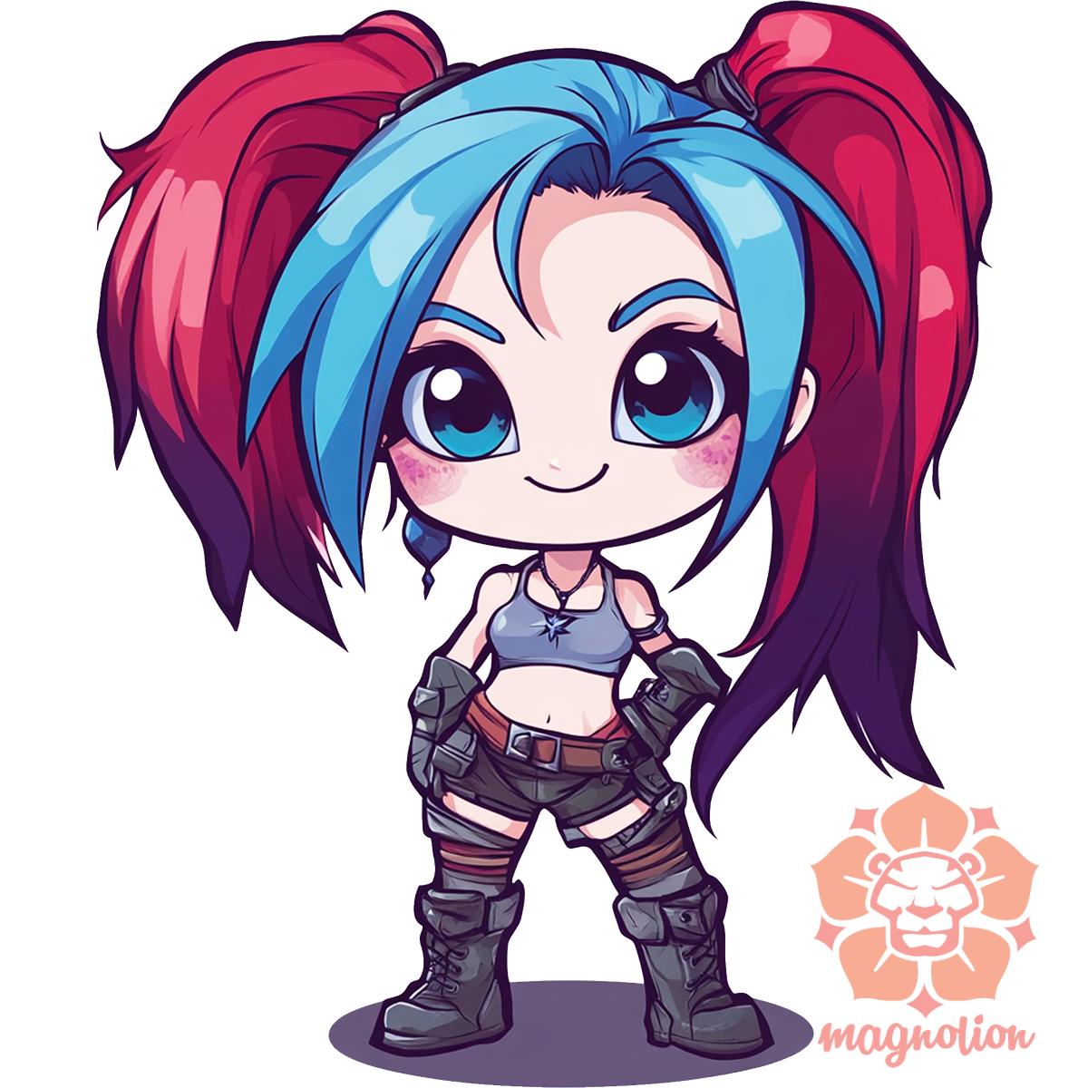 Chibi Jinx v1 egyedi póló 
