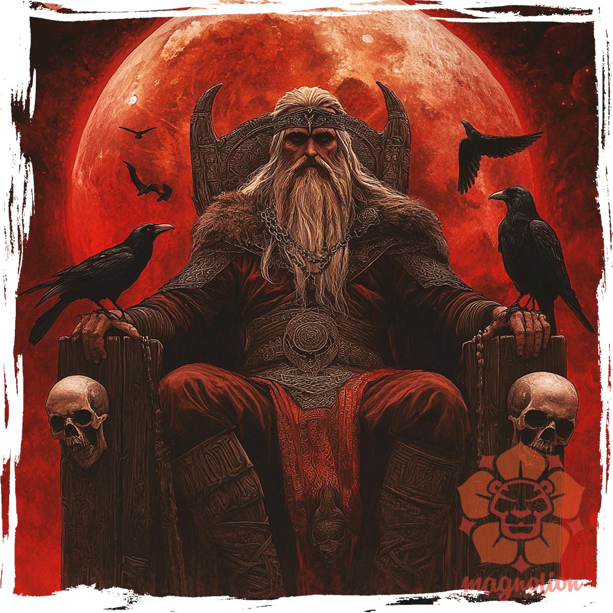 Fenséges Odin v4 egyedi póló 