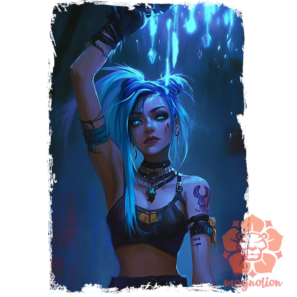Jinx ellenállás v10 egyedi póló 