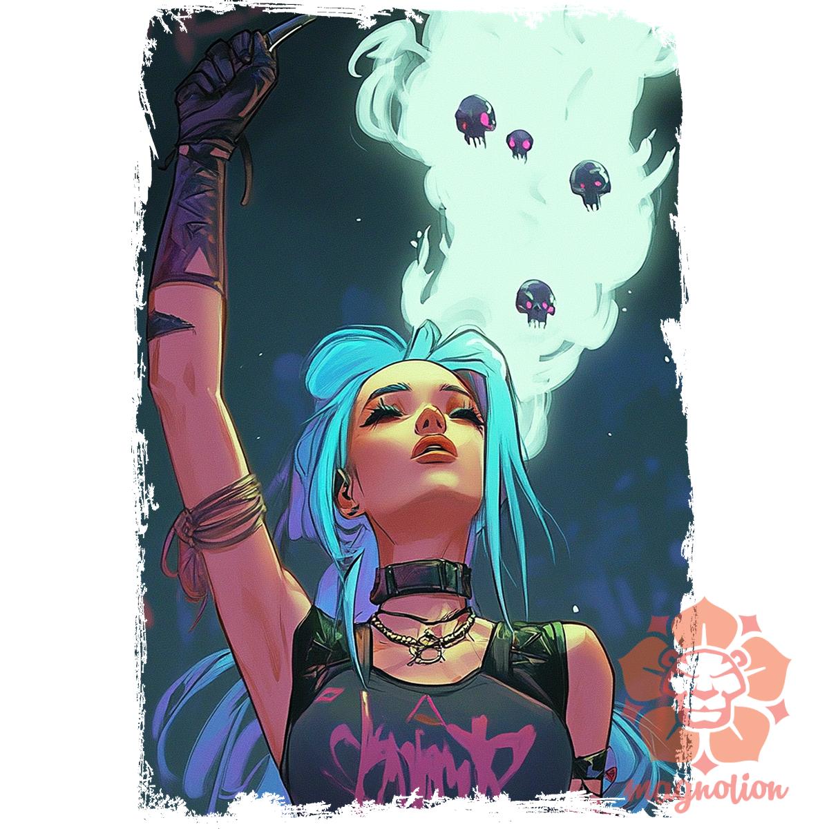 Jinx ellenállás v9 egyedi póló 