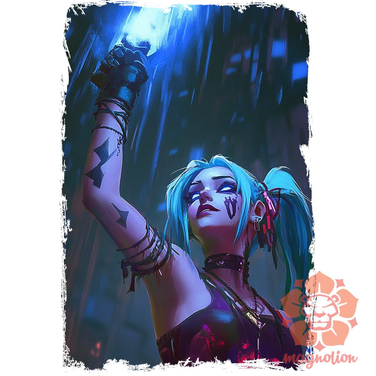 Jinx ellenállás v8 egyedi póló 