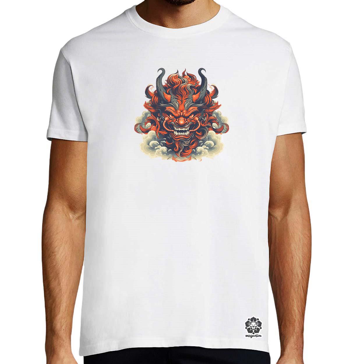 Anime Oni maszk v4 egyedi póló 