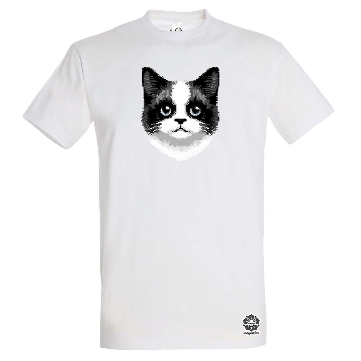 Pixel macska v6 egyedi póló 