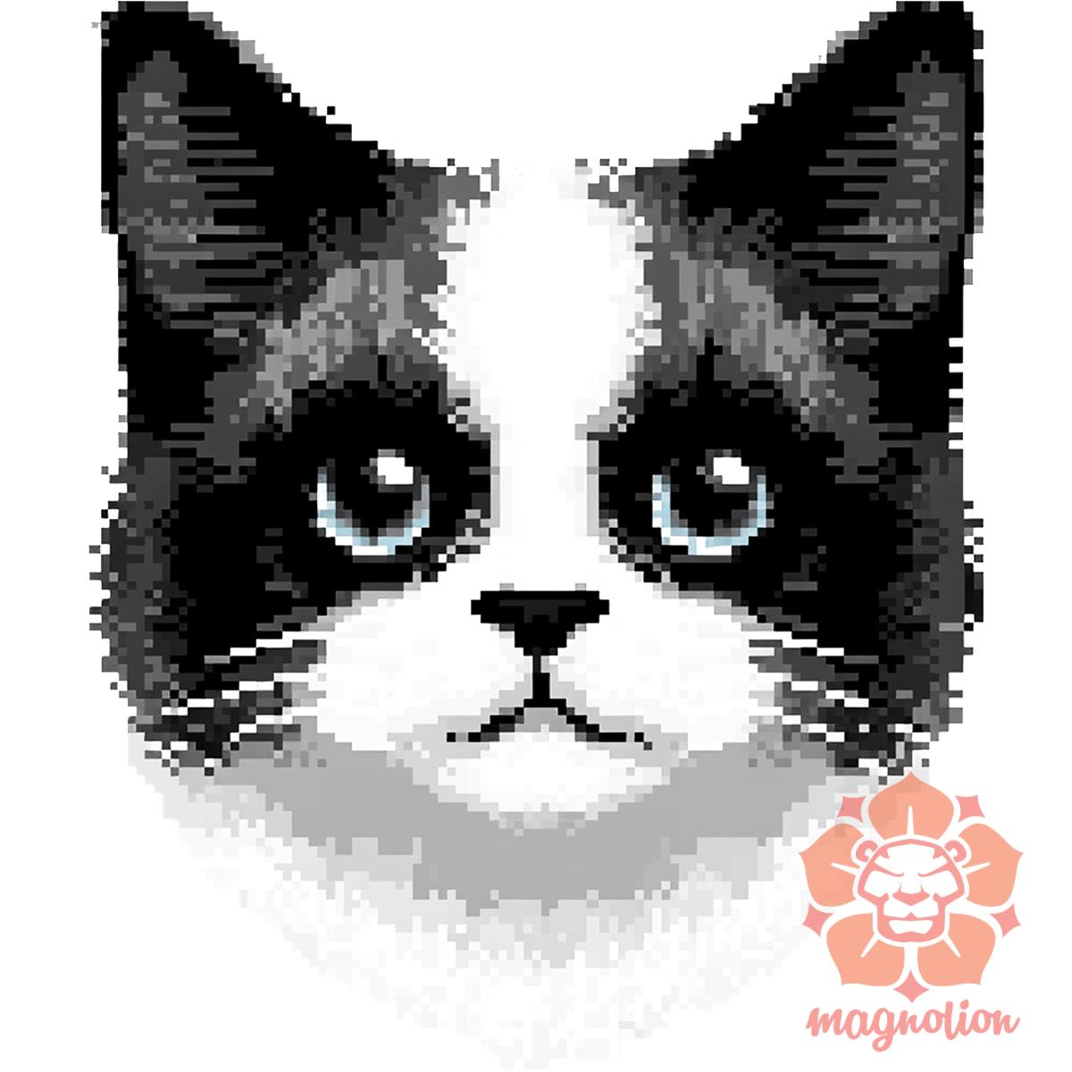 Pixel macska v6 egyedi póló 