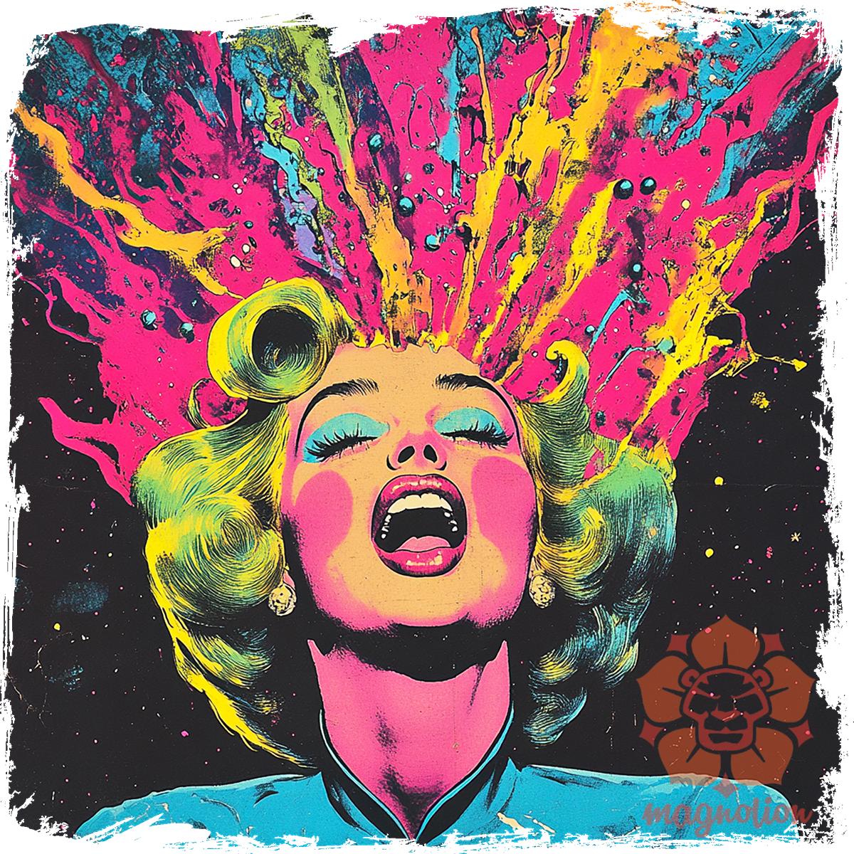 Pop art Marilyn Monroe v4 egyedi póló 