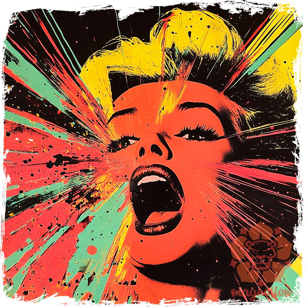 Pop art Marilyn Monroe v5 egyedi póló 