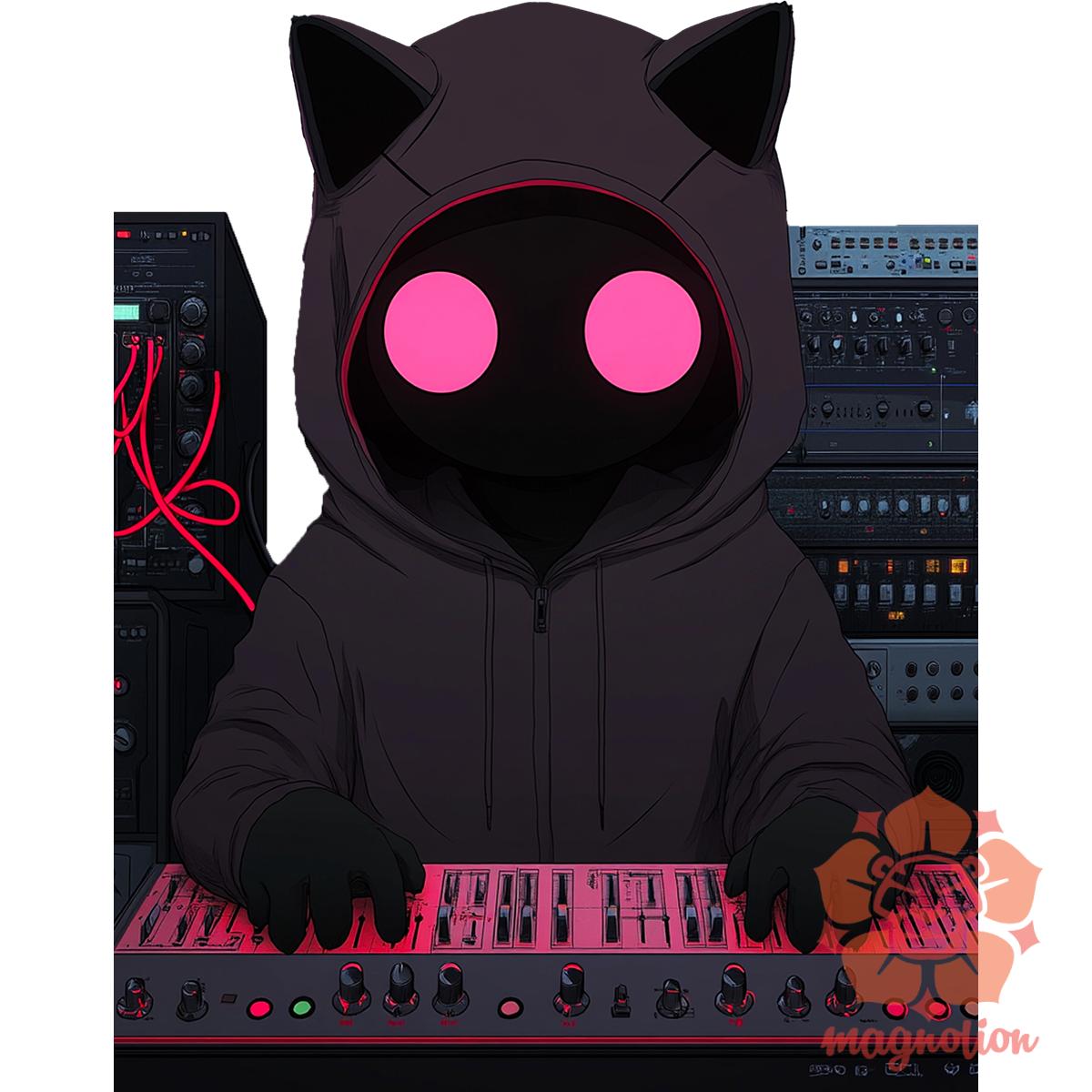 Synthwave Dj v3 egyedi póló 