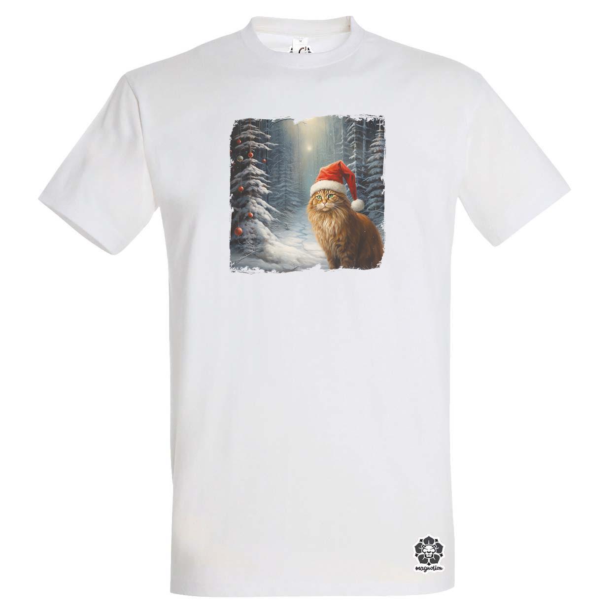 Cica mikulás v2 egyedi póló 