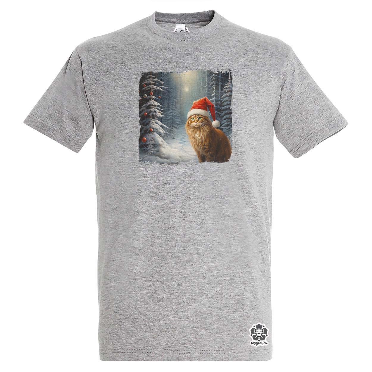Cica mikulás v2 egyedi póló 