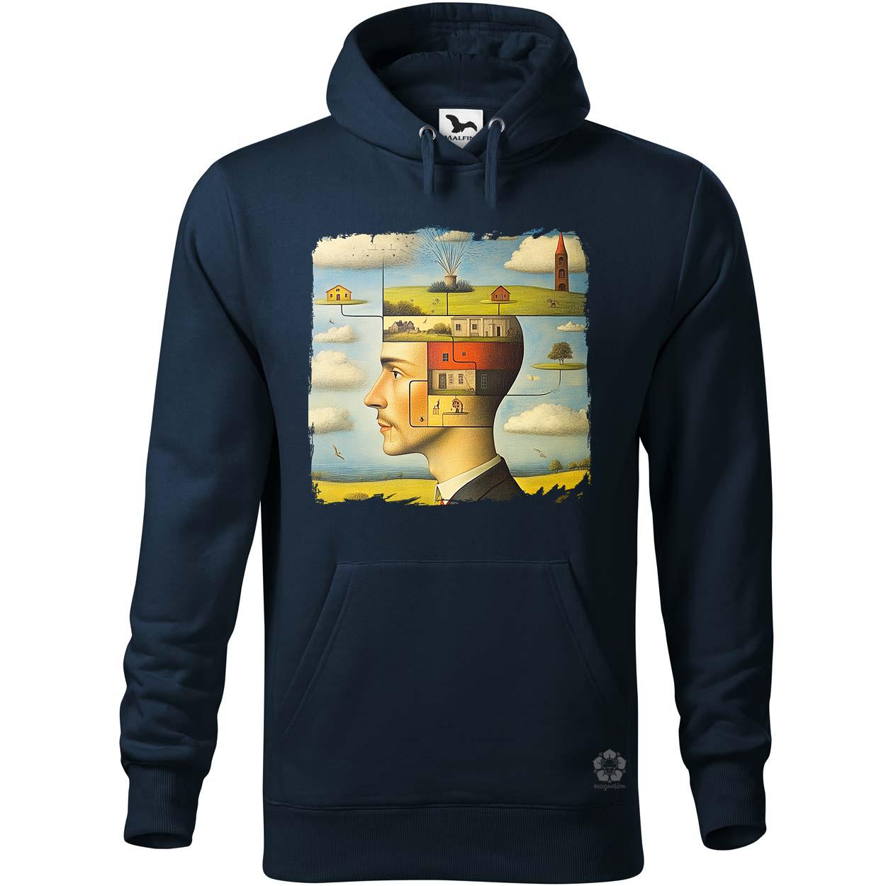 Férfi gondolatok v2 egyedi  pulóver 
