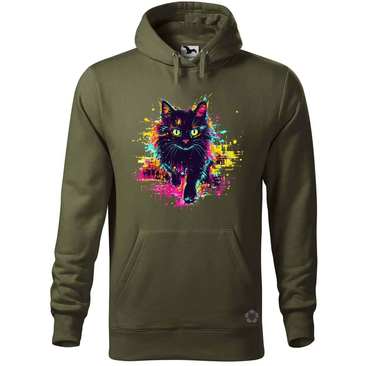 Pixel macska v5 egyedi  pulóver 