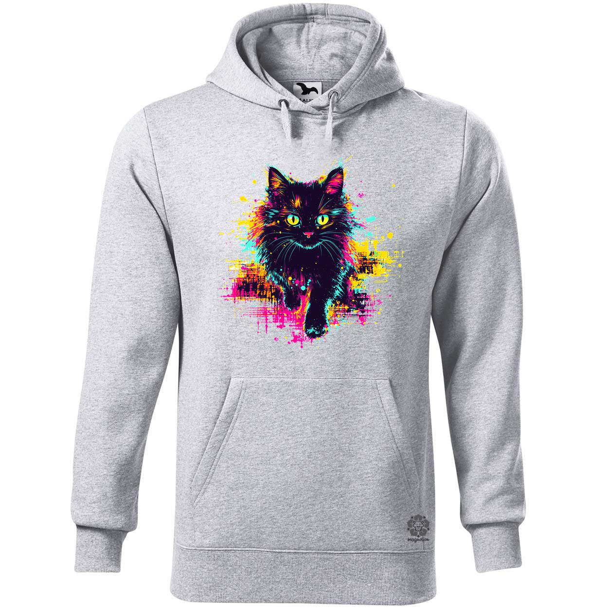 Pixel macska v5 egyedi  pulóver 