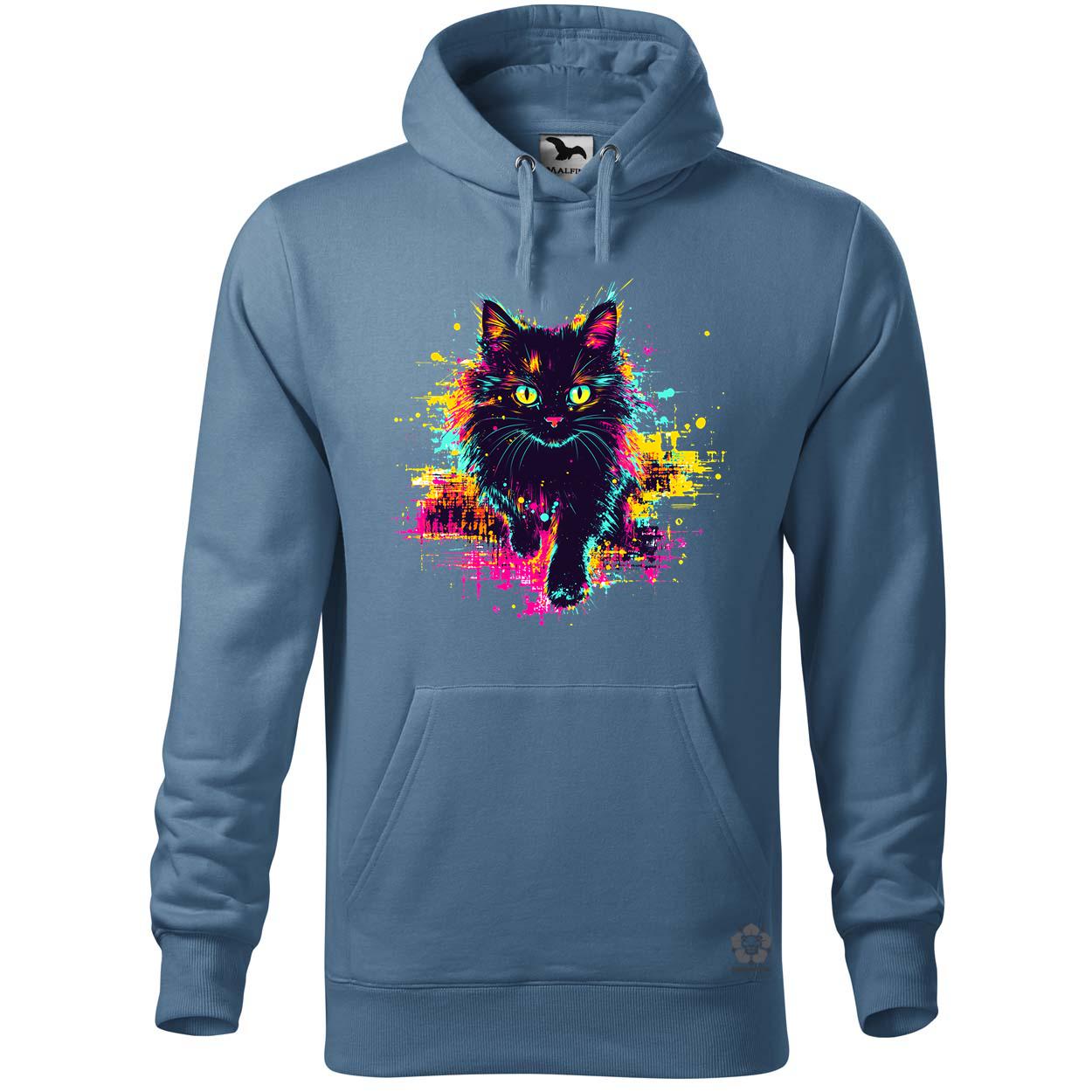 Pixel macska v5 egyedi  pulóver 