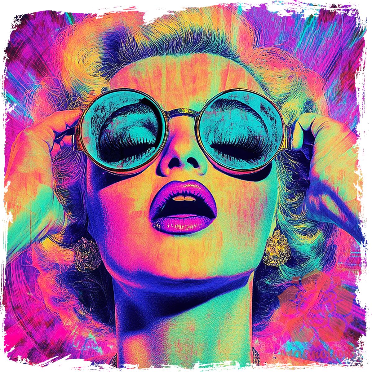 Pop art Marilyn Monroe v6 egyedi  pulóver 