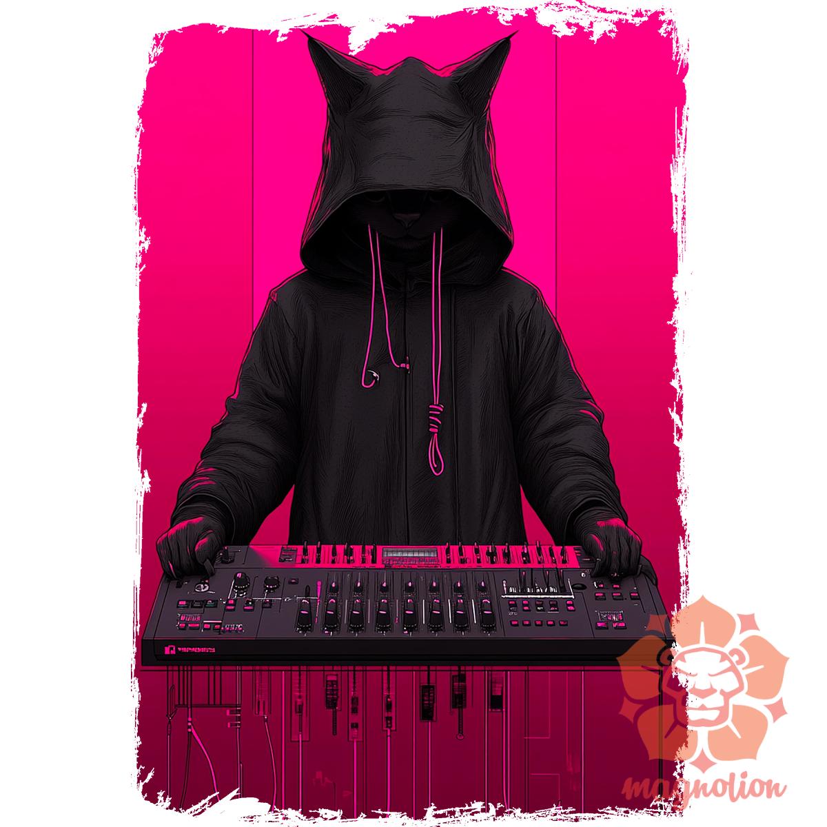 Synthwave Dj v1 egyedi  pulóver 
