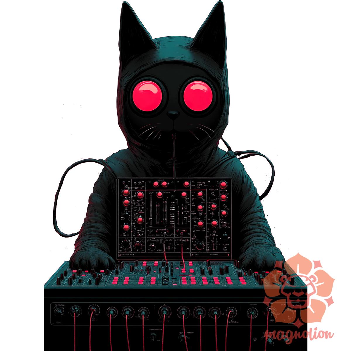 Synthwave Dj v2 egyedi  pulóver 