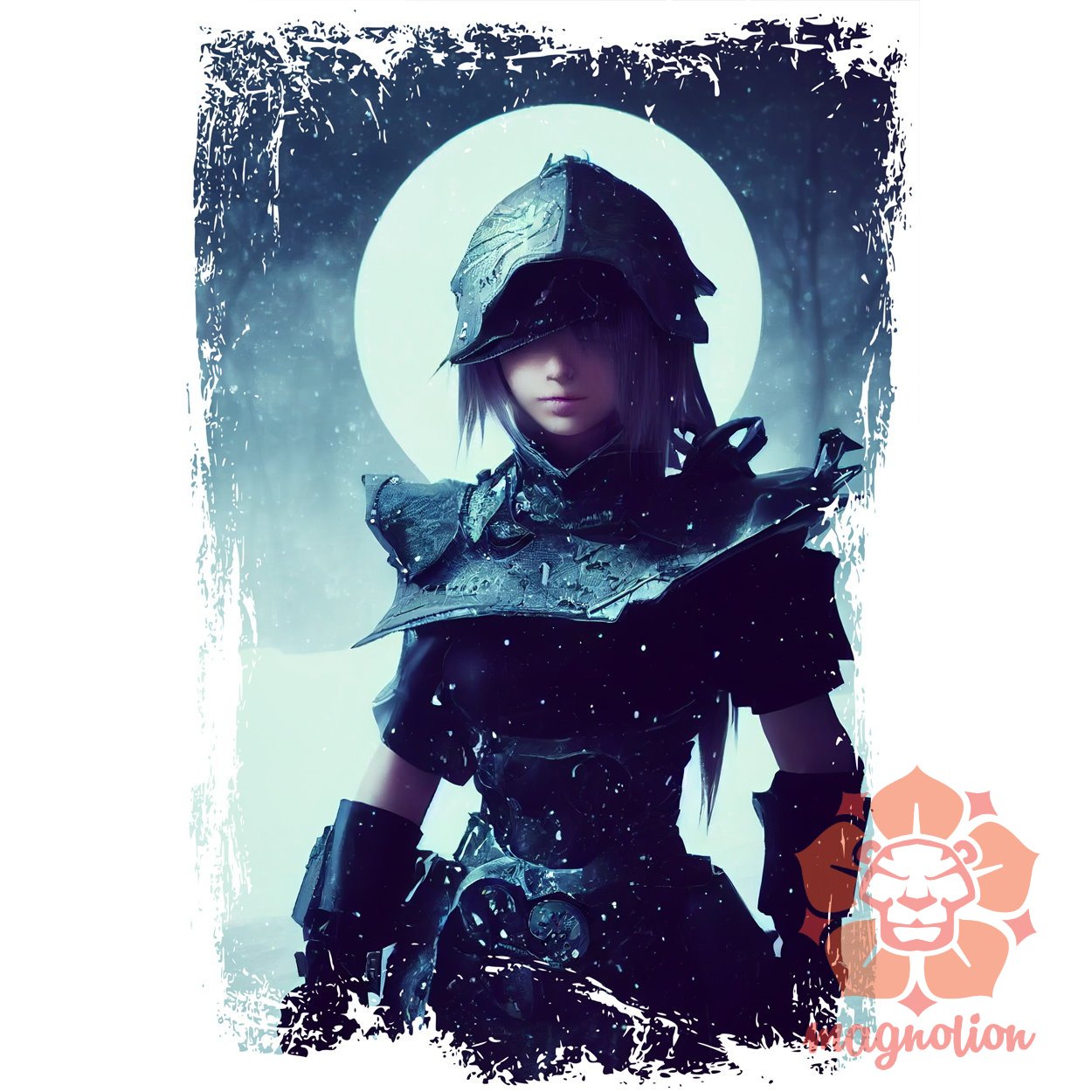 Final fantasy női harcos fanart egyedi póló 