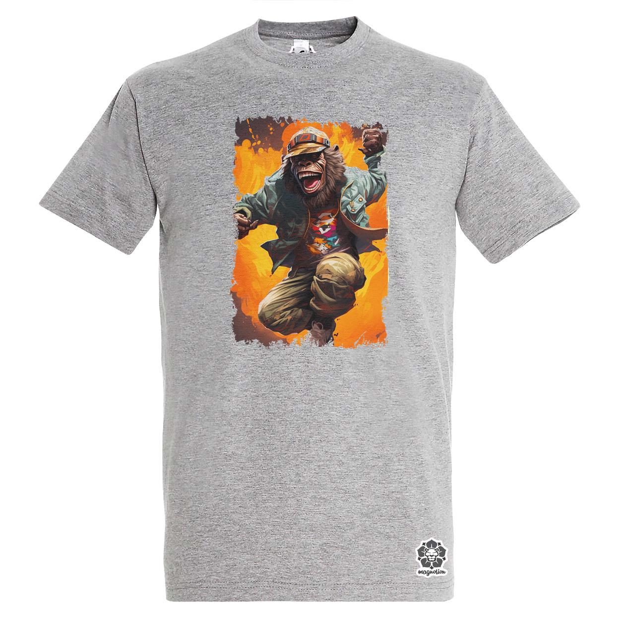 Deszkás gorilla v2 egyedi póló 