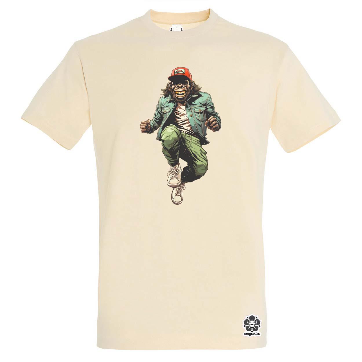 Deszkás gorilla v3 egyedi póló 