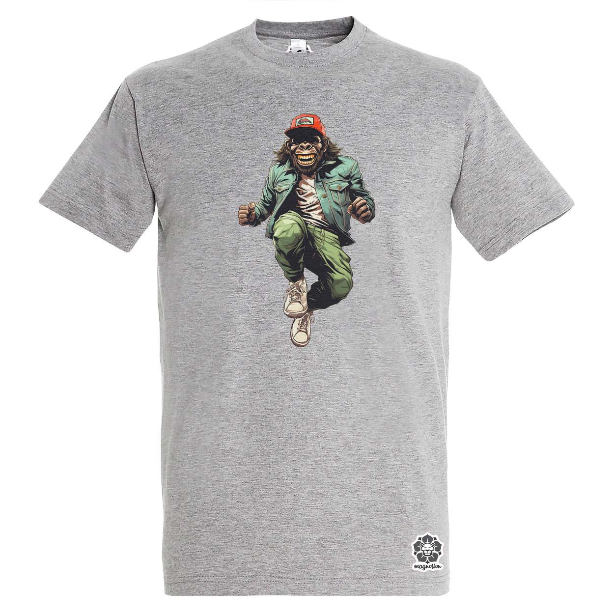 Deszkás gorilla v3 egyedi póló 